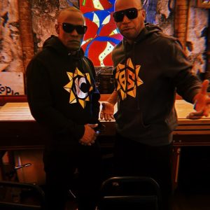 Official BornSun & Canibus Combo Logo Metallic Foil Hoodie